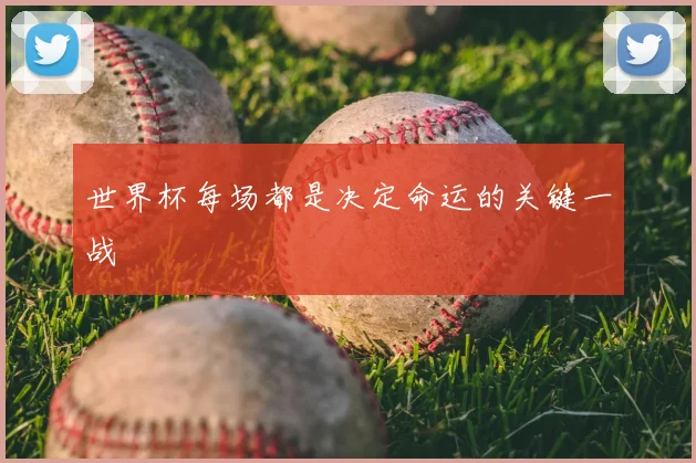 世界杯每场都是决定命运的关键一战